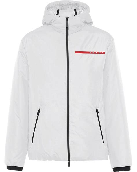 white prada jacket|prada technical jacket.